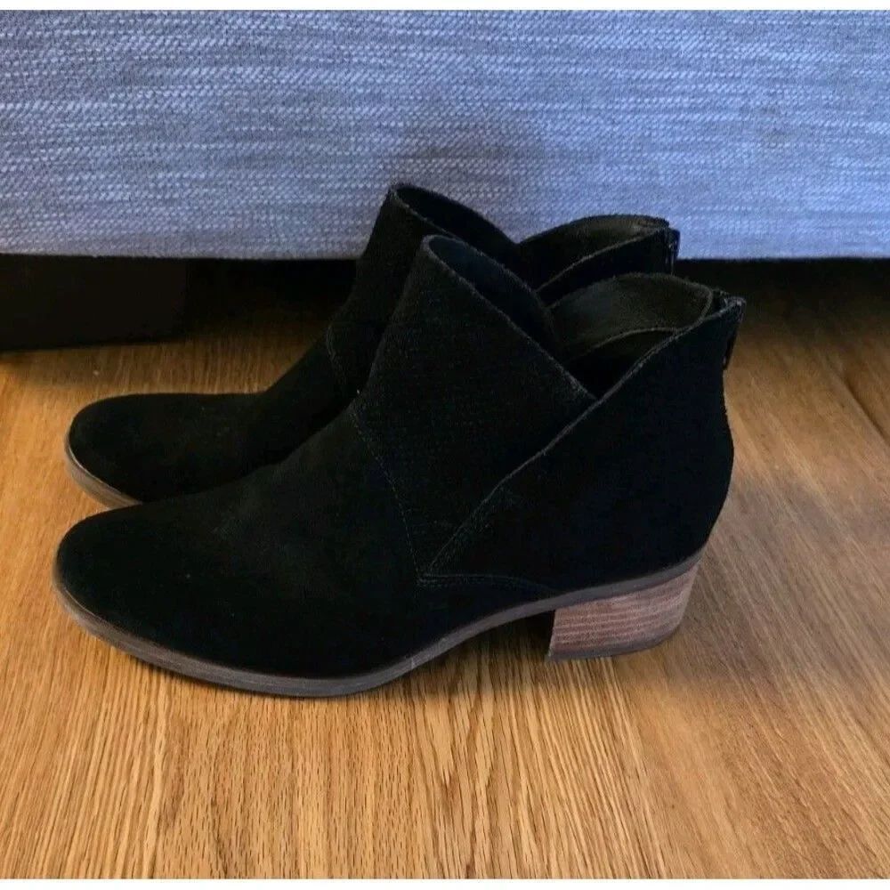 Korks Maldon Womens Ankle Booties Size 9 M Black Suede Leather Western Shoes